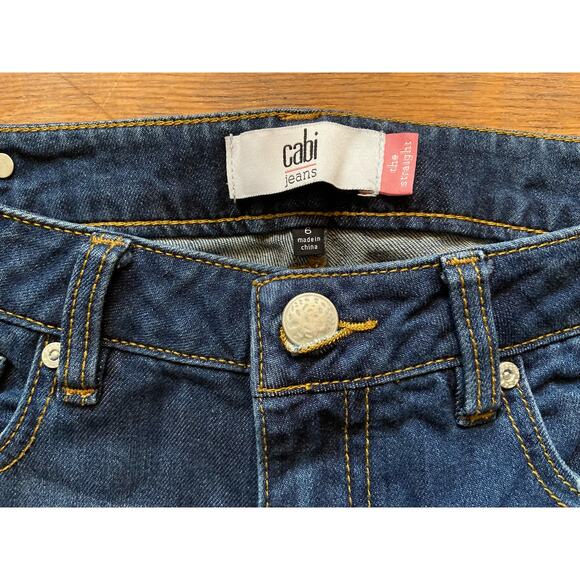 CABI Jeans ‘The Straight’ Distressed Denim sz 6 - Picture 3 of 12